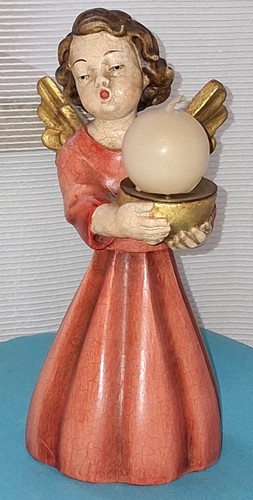 Holzfigur geschnitzt leuchter - holzfigur, geschnitzt,