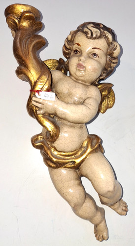 Holzfigur geschnitzt engel - holzfigur,