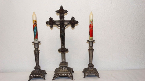 Altes zinn hausaltar altar - altes,