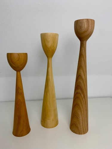 Echte handarbeit holzleuchter - handarbeit,
