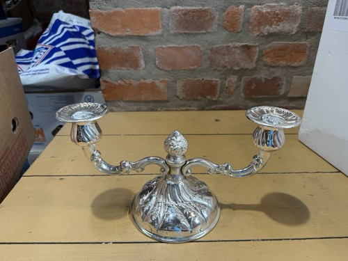 Silber kerzenleuchter armig - kerzenleuchter, 2-armig
