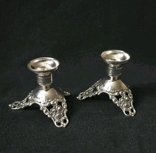 Paar kerzenleuchter 800 silber - kerzenleuchter,