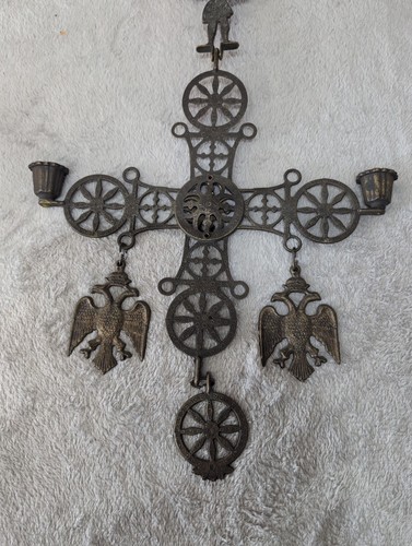 Vintage byzantinisches kreuz - vintage,
