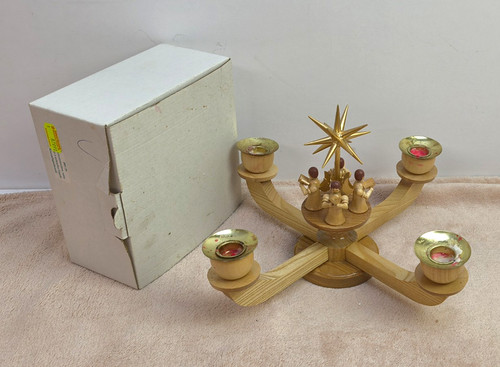Adventsleuchter natur aus holz - aus,